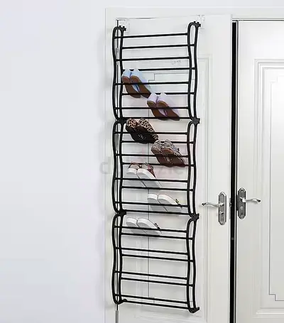Over-the-Door Multi-Tier Shoe Organizer - Black