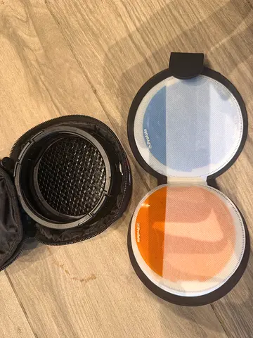 Round Camera Filter Set with Case - Assorted Graduated and Color Filters