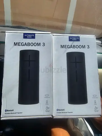 Pair of UE Megaboom 3 Bluetooth Speakers with box