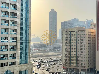 Cheaper One Bedroom Studio Apartment+ Wardrobe With Separate Kitchen With Sea View In Al Majaz 2 Ar