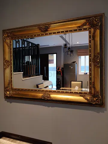 Large Ornate Gold Wall Mirror - Classic Baroque Frame