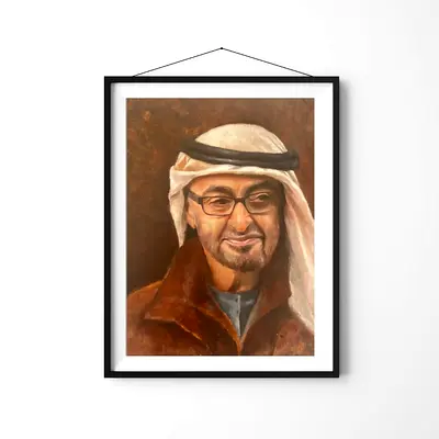 Luxury Original Artwork UAE | Collector Piece | Mohammed bin Zayed Al Nahyan