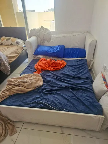 sofa and opening chair