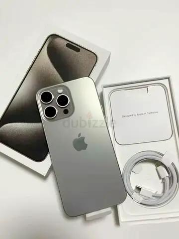 Apple iPhone 15 pro max 256 gb natural titanium color