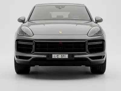 Porsche Cayenne Turbo – Quartz Grey | Burgundy Interior | GCC specs | ACCIDENT FREE