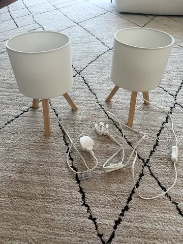two table lamps for 10 AED