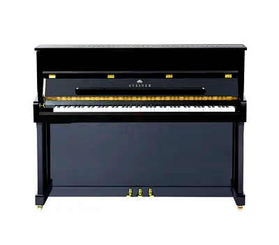 Steiner HU-110E Upright Piano Black