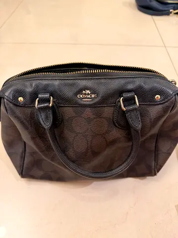 Authentic Coach Signature Satchel Handbag