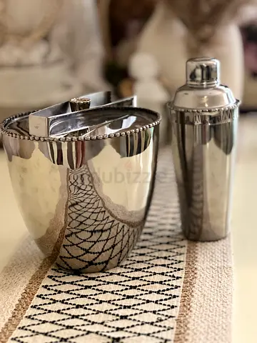 Michael Aram ice bucket and shaker