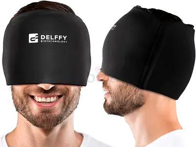 3176 - Valensole Migraine Hat / Gel Ice Headache Relief Cap, Cold Therapy Migraine Relief Mask, Comf