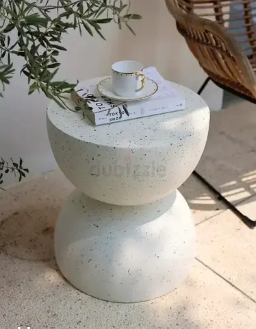 Modern Ceramic Side Table Minimalist Indoor Accent Coffee Table