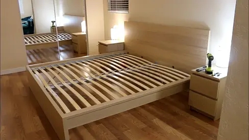 IKEA malm queen size bed and mattress for sale