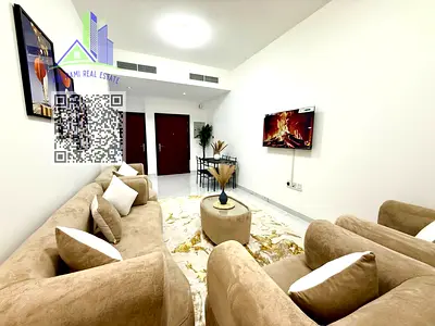 بدون عموله -شقه غرفتين وصاله مفروش -اول ساكن -مبني جديد -اثاث vip-موقع مميز النعيميه 1 خلف نمستشفي ثومبي