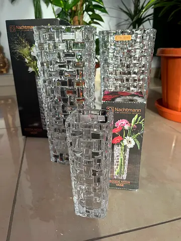 Nachtmann German Crystal Vases (Set of 3)