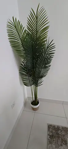 Artificial Palm Plant in Woven Pot - 135cm Tall
