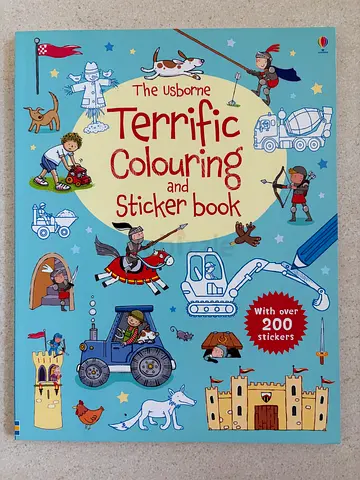 Usborne Terrific Colouring and Sticker Book BRAND NEW