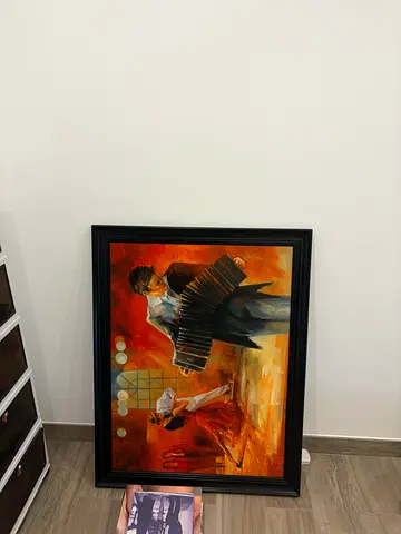 Frame paint with dancer