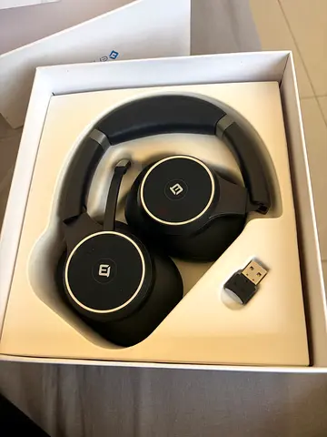 EMEET over-ear wireless headphones — good condition, with box