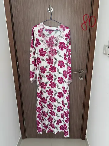Long floral mukhawar / house dress -