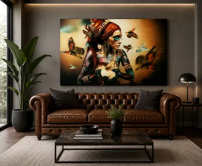 Cobra Art Modern Wall art  with Butterflies from Marina Home