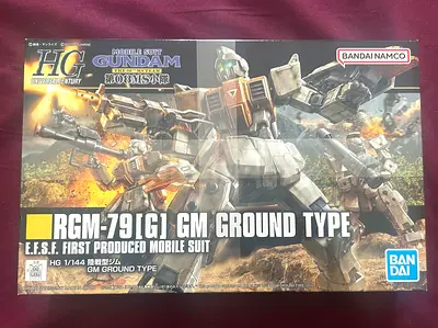 Bandai HG 1/144 RGM-79[G] GM Ground Type Gundam Model Kit ( unopened )