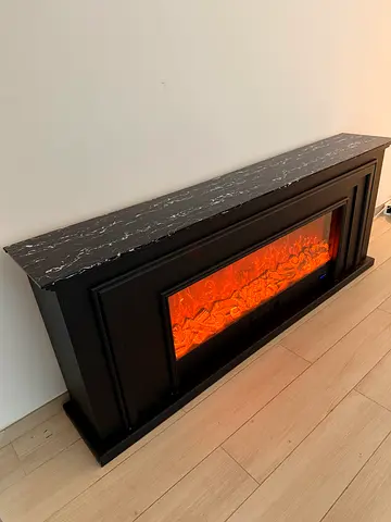 Elegant Electric Fireplace with Modern Design