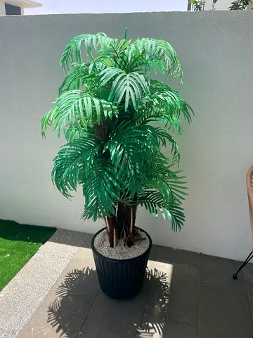 Artificial plant palm tree with pot