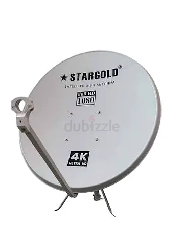 Stargold Satellite Dish Antenna 4K / Full HD (Portable tripod mount)
