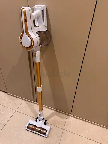 Cordless Stick Vacuum Cleaner - Lightweight, Gold/White
