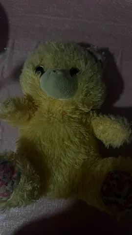 Used yellow plush duck soft toy - good condition