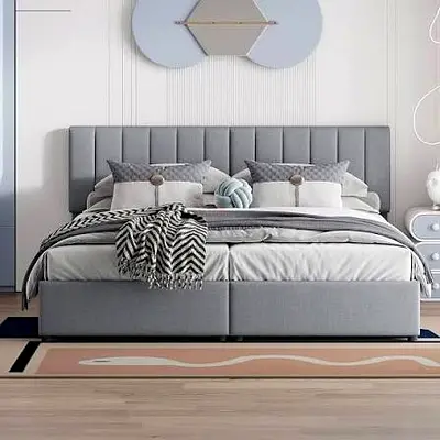 Super King Size Luxurious Design Bedframe - Fully Customizable Bedframe - UAE Sharjah Made