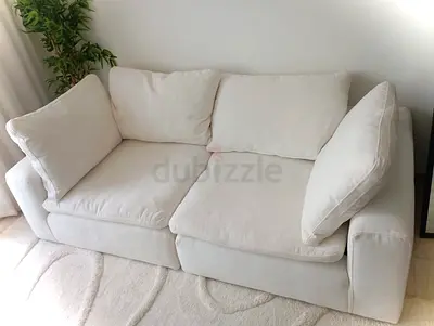 Feather 🪶 filled white modular cloud sofa