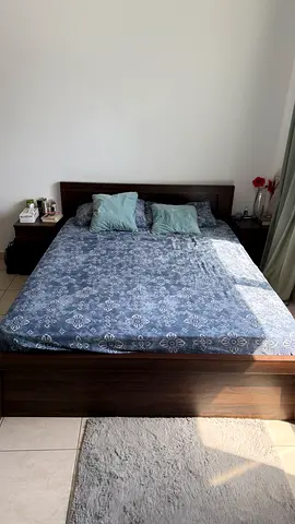 Bed and side tables