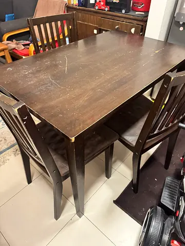 Dining table with 4 chairs