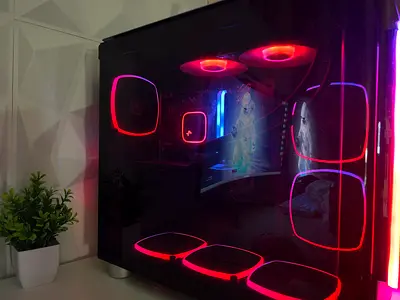 Custom RGB Gaming Desktop PC with Tempered Glass Case