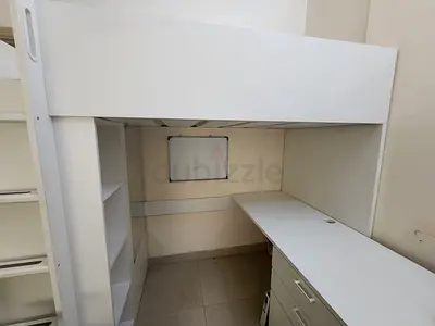 Ikea SMÅSTAD Loft bed - comes with mattress and handles for the drawers and closet in very good cond