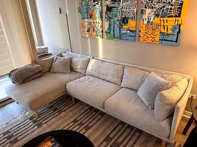 Cratebarrel Wells sectional sofa