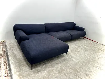 Like new condition the loom collection lshape sofa