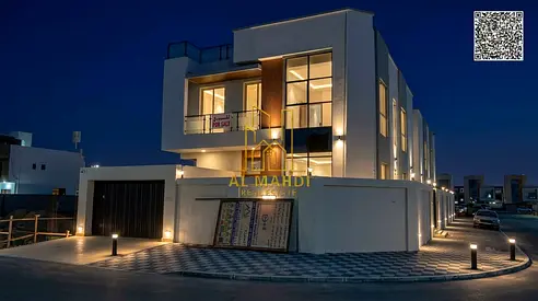 🏡 Corner Luxury Villa for Sale in Al Yasmeen Ajman | 🛏️ 5 Master Bedrooms | 🌅 Rooftop | 💰 Less Than 10% Down Payment | From AED 5,000 Monthly