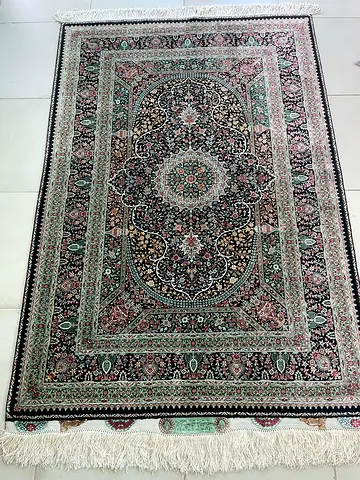 Qom Full Silk Handmade Carpet - NEW