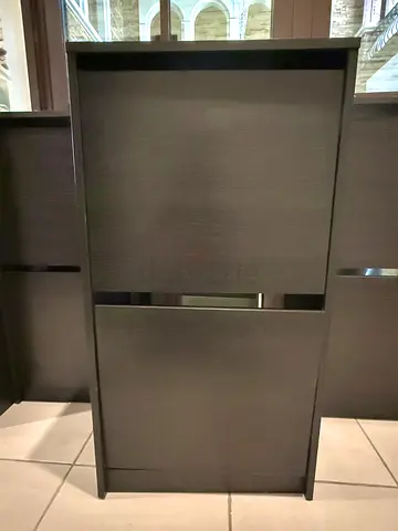 IKEA Dark Wood Shoe Cabinet