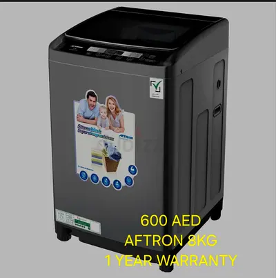 Aftron 8kg Top Load Washing Machine - Good Condition, 1 Year Warranty