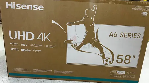 Hisense 58 inch A6 serise brand new