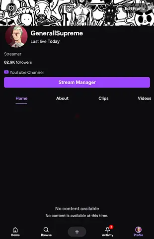 Twitch account
