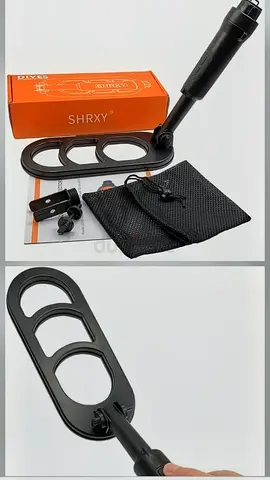 Shrxy Waterproof Scuba Metal Detector Folding Version Pulse Coil Pulse Scan Detecting-Black