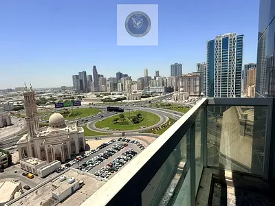 two bedroom apartment and hall for annual rent in Al Majaz 2 second tenant panoramic view elegant f