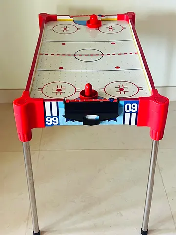 Kids Tabletop Air Hockey Game with Two Paddles, foldable