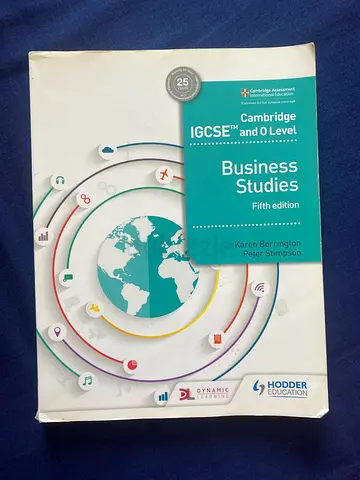 Cambridge IGCSE  O Level Business Studies Fifth Edition (Student Book)