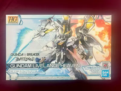HG 1/144 Gundam Livelance Heaven - Gundam Breaker Battlogue Model Kit (Brand New Unopened Box)
