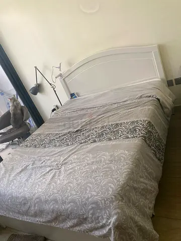 Bed with mattress
